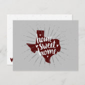 アギーマローンホームスウィートホーム – テキサス州 ノートカード (正面/裏面)