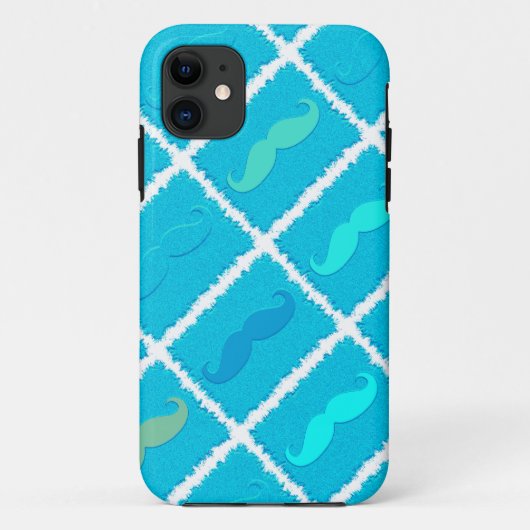 アクアおもしろいムスタッシュ Case-Mate iPhoneケース (裏面)