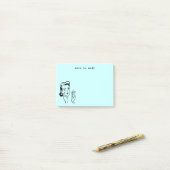 アクアおもしろいレトロ主婦ノートトゥーセルフ ポストイット (デスク上)