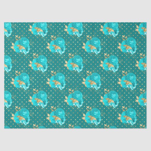 アクアおよび金ゴールドシリーズデザイン2 薄葉紙 (正面)