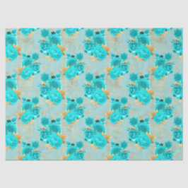 アクアおよび金ゴールドシリーズデザイン9 薄葉紙