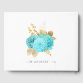 アクアおよび金ゴールドフローラ結婚ズ ゲストブック (裏面)