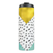 アクアおよび金ゴールド混合メディモノグラムのア タンブラー (正面)