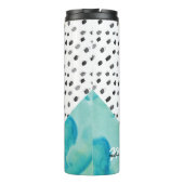 アクアおよび金ゴールド混合メディモノグラムのア タンブラー (裏面)