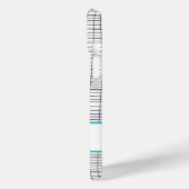 アクアお洒落ブルーパパーソナライズされたンダ Case-Mate iPhoneケース (裏面 / 左)