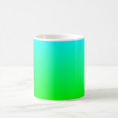 アクアからグリーンへのマグ コーヒーマグカップ (中央)