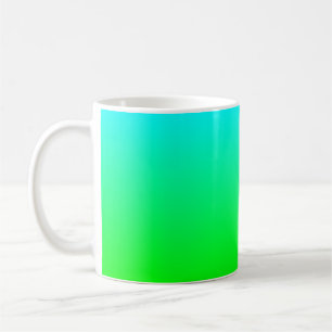 アクアからグリーンへのマグ コーヒーマグカップ