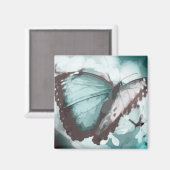 アクアかわいらしバタフライ マグネット (正面/裏面)