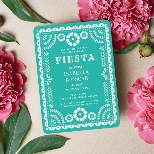 アクアかわいらしパペルピカドのリハ結婚ーサルディナー 招待状