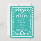 アクアかわいらしパペルピカドのリハ結婚ーサルディナー 招待状 (正面)