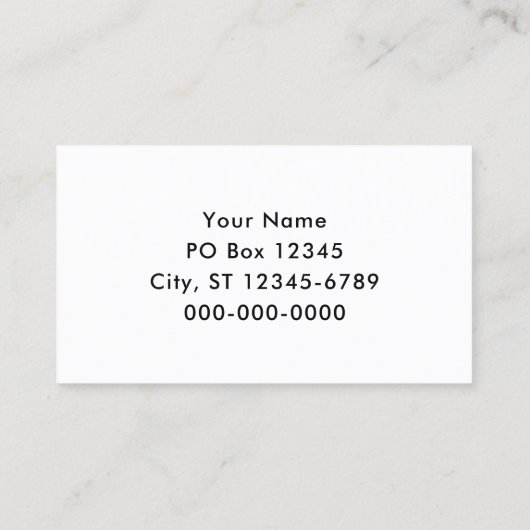 アクアかわいらしパラダイスビーチミニマリスト写真 名刺 (裏面)