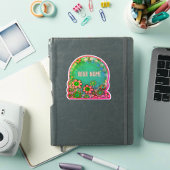 アクアかわいらしフローラカスタム吸光度ステッカー シール