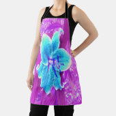 アクアかわいらしブルースターガーザーリリリオンパープル エプロン (インサイチュ)