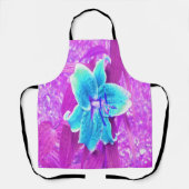 アクアかわいらしブルースターガーザーリリリオンパープル エプロン (正面)