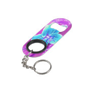 アクアかわいらしブルースターガーザーリリリオンパープル キーホルダー栓抜き (裏面アングル)