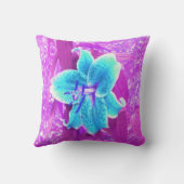 アクアかわいらしブルースターガーザーリリリオンパープル クッション (裏面)