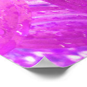 アクアかわいらしブルースターガーザーリリリオンパープル ポスター (角)