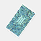 アクアきらめくブルーターコイズウィズモノグラム (コーナー)