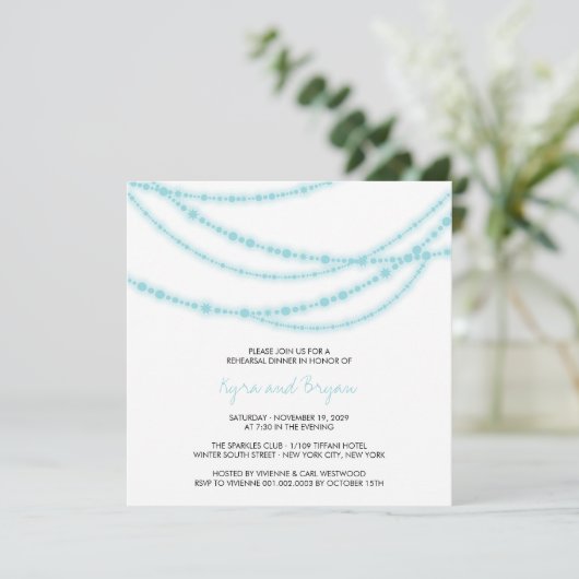 アクアきらめくライツ結婚のリハーサルディナー 招待状 (スタンド正面)