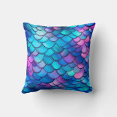 「アクアきらめく虹色の人魚はかりで測」 クッション (裏面)