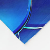 「アクアきらめく虹色の人魚はかりで測」 フリースブランケット (角)