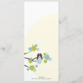 アクアさくらんぼ桜ラブバード結婚ズ メニュー (裏面)