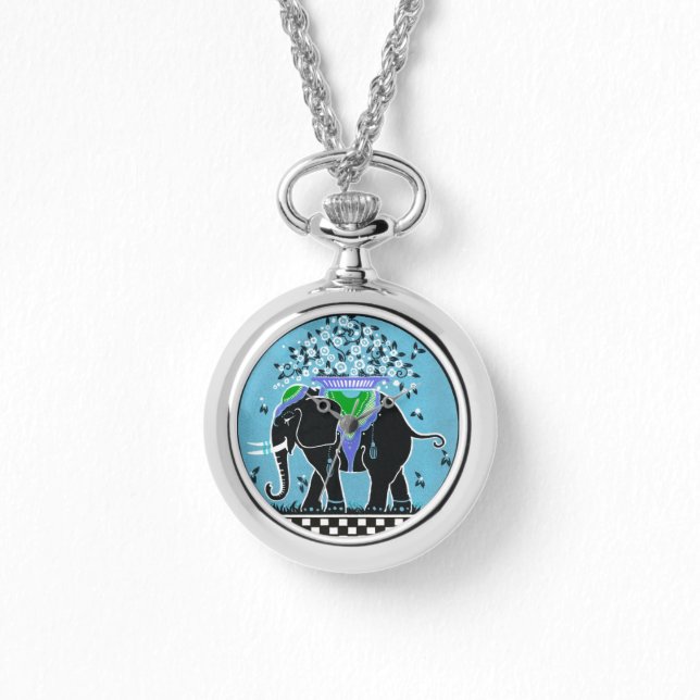 アクアでの象パレード 腕時計 (正面)