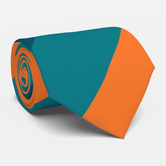 アクアとオレンジ ネクタイ (ロール)