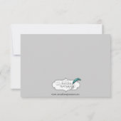 アクアとグレーバンドのヒトデの応答カード 出欠カード (裏面)