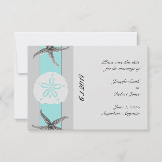 アクアとグレーバンドのヒトデ保存日 招待状 (正面)