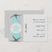 アクアとグレーバンドのヒトデ保存日 招待状 (正面/裏面)