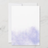 アクアとゴールドの水彩ビーチでの誓いの更新 招待状 (裏面)