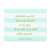 アクアとストライプのホワイト「私の魂は良い」