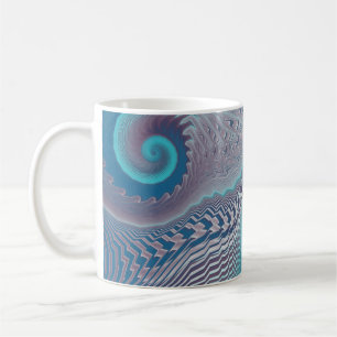 アクアとタウペオシャニックスワールズ抽象芸術 コーヒーマグカップ