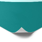 アクアとティール(緑がかった色)平和シンボル ポスター (角)