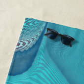 アクアとトープ海洋スワーズ抽象芸術 ビーチタオル (インサイチュ)