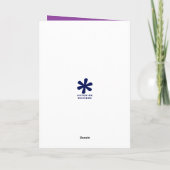 アクアとパープルシンクロナイズドスイミングパーソナライズされた カード (裏面)