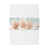 アクアとピンクのフローラ結婚式招待状 招待状ベリーバンド (裏面例)