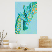 アクアとピーチジラフ ポスター (キッチン)