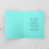 アクアとブラックの写真感謝カード サンキューカード (内部)