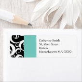 アクアとブラックダマスクスワーズ住所 シール (インサイチュ)