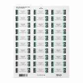 アクアとブラックダマスクスワーズ住所 シール (フルシート)