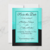 アクアとブラックフローラII日付カードの保存 セーブザデート (裏面)