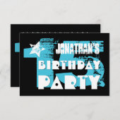 アクアとブラック15誕生日グランジパーティー 招待状 (正面/裏面)