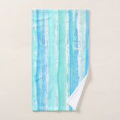 アクアとブルー抽象芸術ツリートランクス浴用タオルセット バスタオルセット (ハンドタオル)