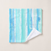 アクアとブルー抽象芸術ツリートランクス浴用タオルセット バスタオルセット (ウォッシュタオル)