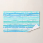 アクアとブルー抽象芸術ツリートランクス浴用タオルセット バスタオルセット (ハンドタオル)