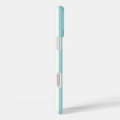 アクアとホワイトのモノグラム ストライプ Case-Mate iPhoneケース (裏面 / 右)