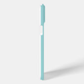 アクアとホワイトのモノグラム ストライプ Case-Mate iPhoneケース (裏面 / 右)