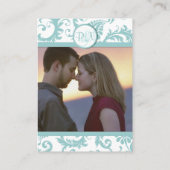 アクアとホワイトダマスクアクアトリムよく願う エンクロージャーカード (裏面)